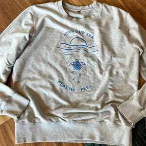 Keep Our Sea Plastic Free Crew Neck Sweatshirt